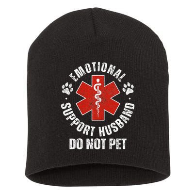 Do Not Pet Emotional Support Husband Funny Short Acrylic Beanie