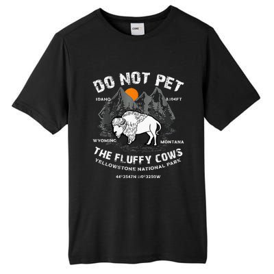 Do Not Pet Fluffy Cows Bison Yellowstone National Park Tall Fusion ChromaSoft Performance T-Shirt