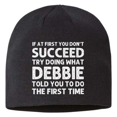 Debbie Name Personalized Birthday Funny Christmas Joke Sustainable Beanie