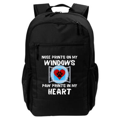 Dog Nose Prints On My Windows Paw In Heart Frit Daily Commute Backpack