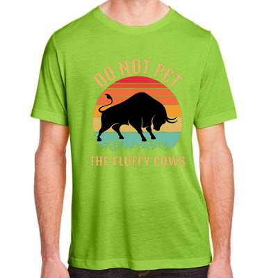 Do Not Pet The Fluffy Cows American Bison Vintage Adult ChromaSoft Performance T-Shirt