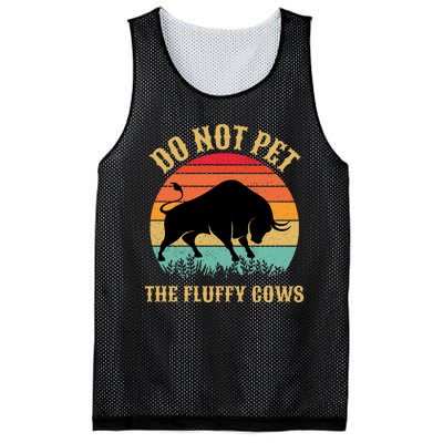 Do Not Pet The Fluffy Cows American Bison Vintage Mesh Reversible Basketball Jersey Tank