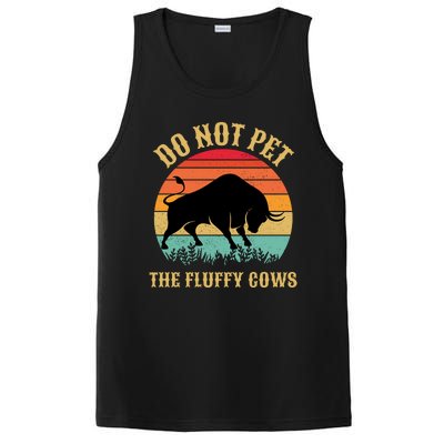 Do Not Pet The Fluffy Cows American Bison Vintage PosiCharge Competitor Tank