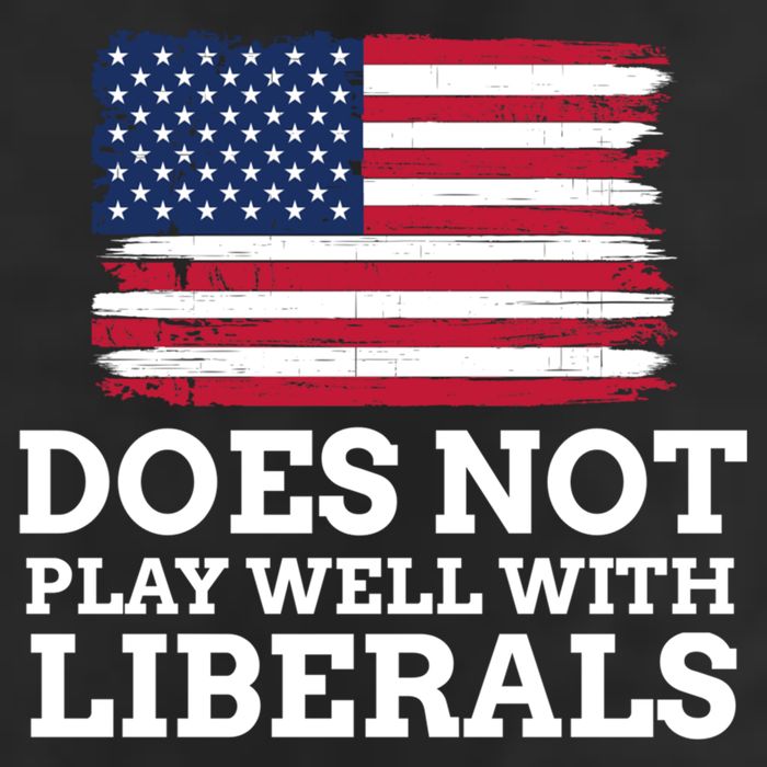 Does Not Play Well With Liberals Gift Cool Comfort Performance Bucket Hat