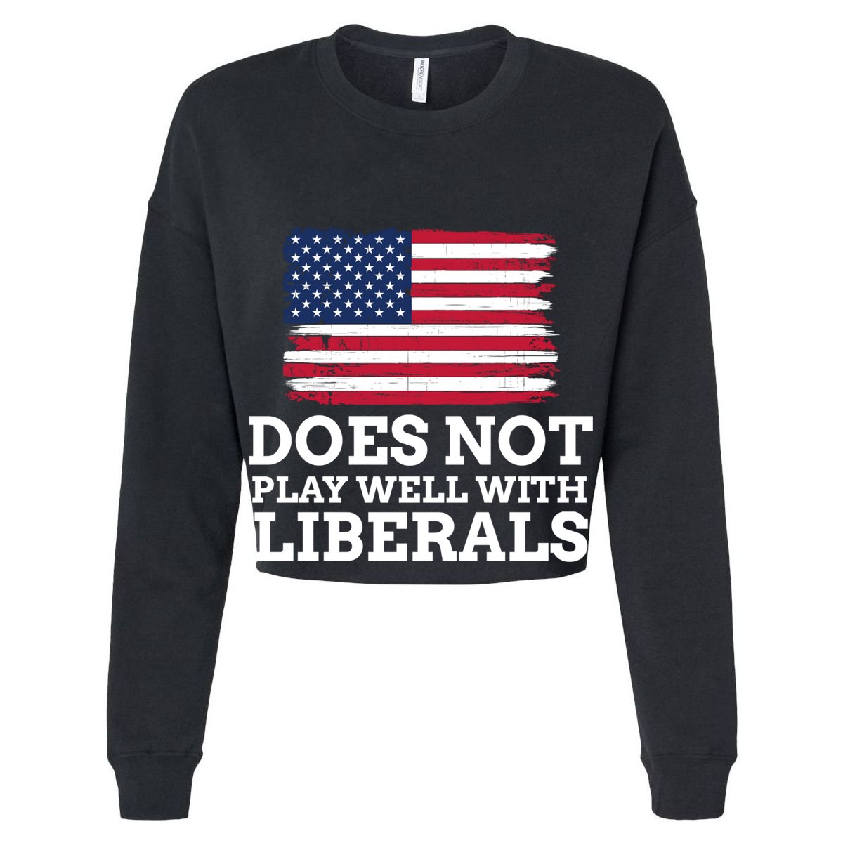 Does Not Play Well With Liberals Gift Flat Bill Trucker Hat