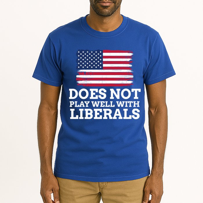 Does Not Play Well With Liberals Gift Tall T-Shirt