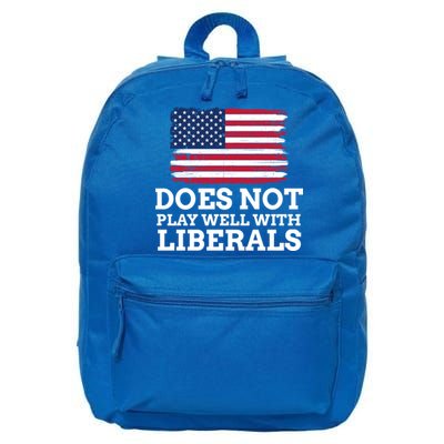 Does Not Play Well With Liberals Gift 16 in Basic Backpack