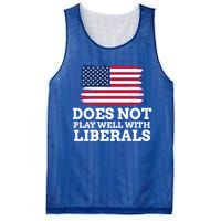 Does Not Play Well With Liberals Gift Mesh Reversible Basketball Jersey Tank