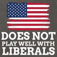 Does Not Play Well With Liberals Gift Cotton Canvas Backpack