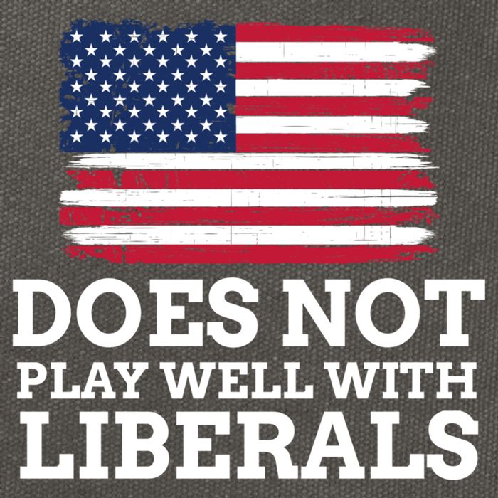 Does Not Play Well With Liberals Gift Cotton Canvas Backpack