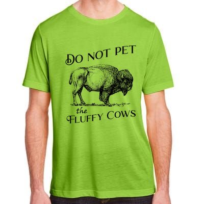 Do Not Pet The Fluffy Cows American Bison Vintage Adult ChromaSoft Performance T-Shirt