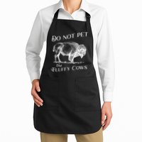 Do Not Pet The Fluffy Cows American Bison Vintage Apron