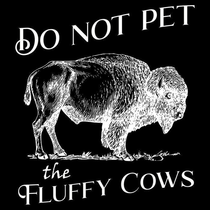 Do Not Pet The Fluffy Cows American Bison Vintage Flatbill Hat