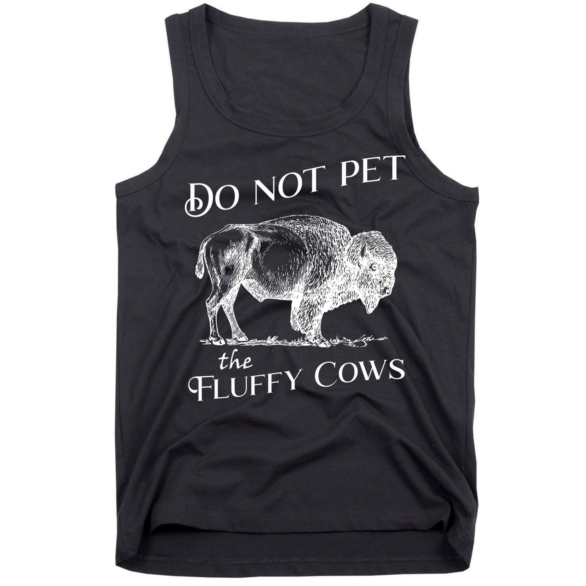 Do Not Pet The Fluffy Cows American Bison Vintage Tank Top