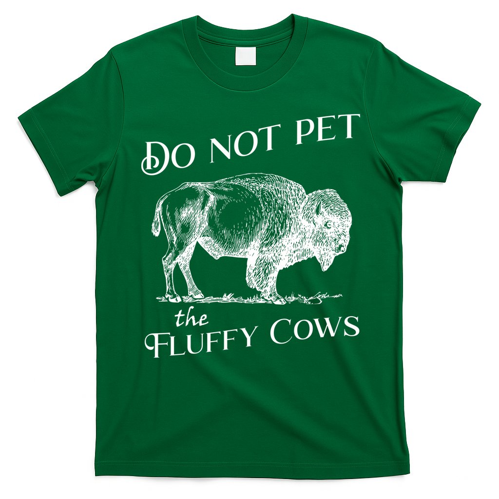 Do Not Pet The Fluffy Cows American Bison Vintage T-Shirt
