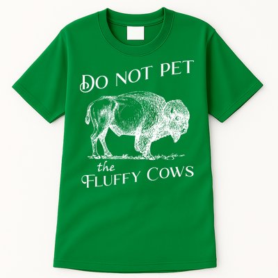 Do Not Pet The Fluffy Cows American Bison Vintage Tall T-Shirt