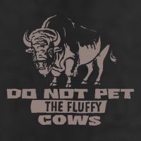 Do Not Pet The Fluffy Cows Garment-Dyed Fleece Hoodie