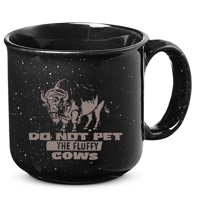 Do Not Pet The Fluffy Cows 15oz Campfire Ceramic Mug