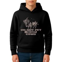 Do Not Pet The Fluffy Cows Kids Hoodie