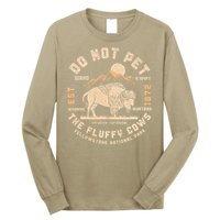 Do Not Pet the Fluffy Cows Yellowstone National Park Cows Long Sleeve Shirt