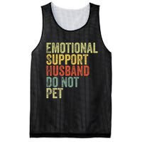 Do Not Pet Emotional Support Husband Funny Mesh Reversible Basketball Jersey Tank