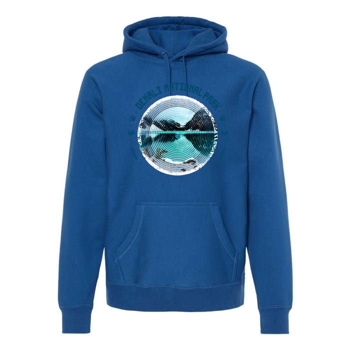 Denali National Park Alaska Souvenir Gift Art Gift Premium Hoodie