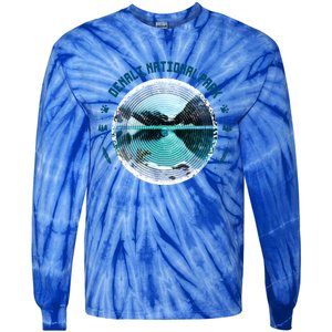 Denali National Park Alaska Souvenir Gift Art Gift Tie-Dye Long Sleeve Shirt