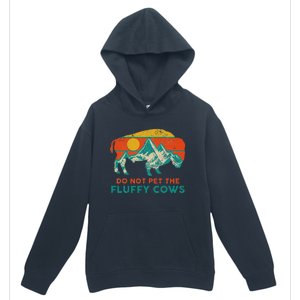 Do Not Pet The Fluffy Cows Funny Bison National Park Urban Pullover Hoodie