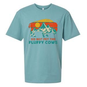 Do Not Pet The Fluffy Cows Funny Bison National Park Sueded Cloud Jersey T-Shirt