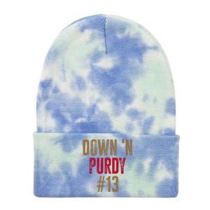 Down 'N Purdy 13 Brock Purdy American Football Quarterback Tie Dye 12in Knit Beanie