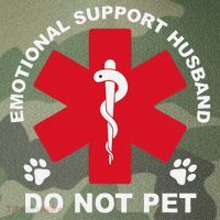 Do Not Pet Emotional Support Husband Legacy Tie Dye Trucker Hat