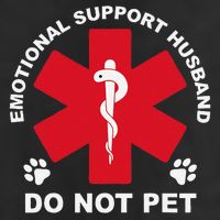 Do Not Pet Emotional Support Husband Golf Towel