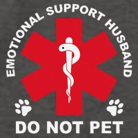 Do Not Pet Emotional Support Husband Vector Backpack