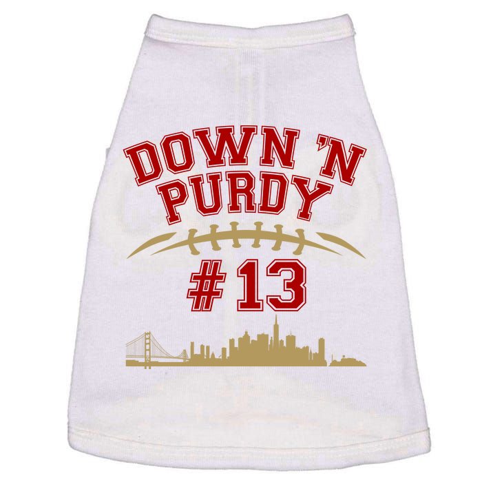 Down 'N Purdy #13 San Francisco Football Fan Doggie Tank