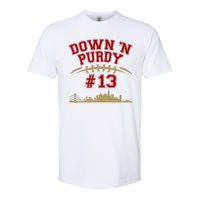 Down 'N Purdy #13 San Francisco Football Fan Softstyle CVC T-Shirt