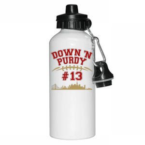 Down 'N Purdy #13 San Francisco Football Fan Aluminum Water Bottle 