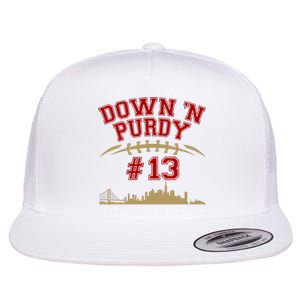 Down 'N Purdy #13 San Francisco Football Fan Flat Bill Trucker Hat