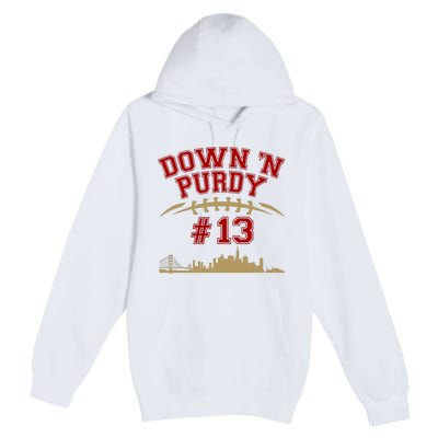 Down 'N Purdy #13 San Francisco Football Fan Premium Pullover Hoodie