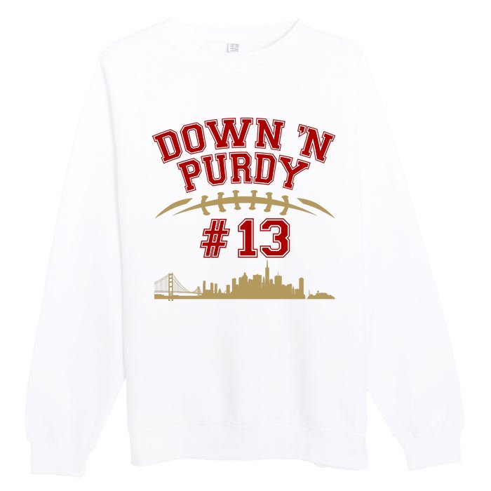 Down 'N Purdy #13 San Francisco Football Fan Premium Crewneck Sweatshirt