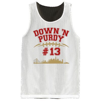 Down 'N Purdy #13 San Francisco Football Fan Mesh Reversible Basketball Jersey Tank