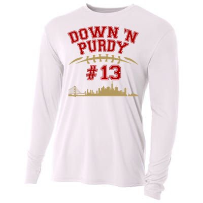 Down 'N Purdy #13 San Francisco Football Fan Cooling Performance Long Sleeve Crew