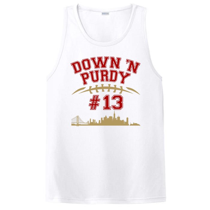 Down 'N Purdy #13 San Francisco Football Fan PosiCharge Competitor Tank