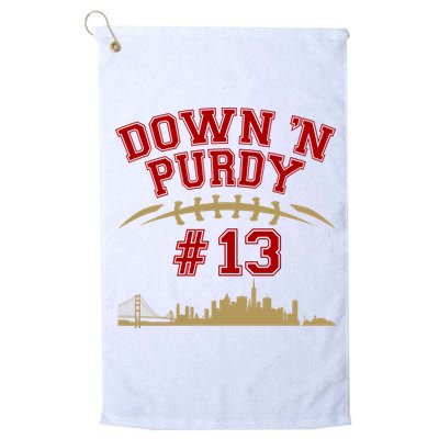 Down 'N Purdy #13 San Francisco Football Fan Golf Towel