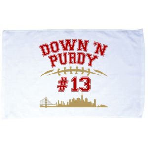 Down 'N Purdy #13 San Francisco Football Fan Microfiber Hand Towel