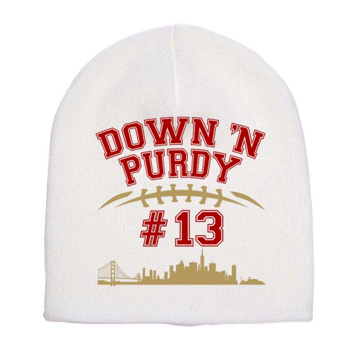 Down 'N Purdy #13 San Francisco Football Fan Short Acrylic Beanie