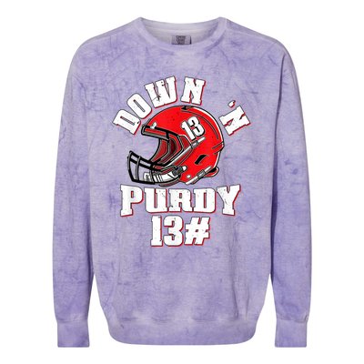 Down 'N Purdy #13 Colorblast Crewneck Sweatshirt