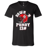 Down 'N Purdy #13 V-Neck T-Shirt