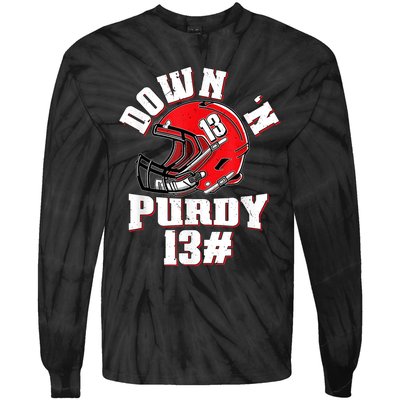 Down 'N Purdy #13 Tie-Dye Long Sleeve Shirt