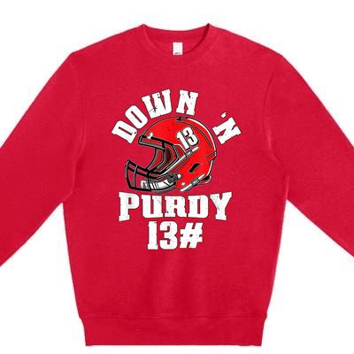 Down 'N Purdy #13 Premium Crewneck Sweatshirt