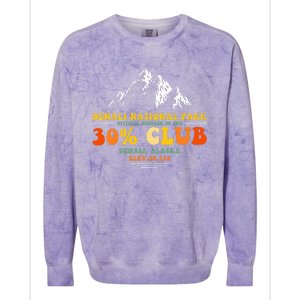 Denali National Park Alaska 30 Club Denali Mountain Tourist Colorblast Crewneck Sweatshirt